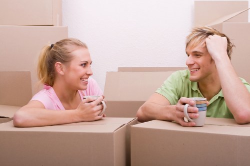 Mobile self storage unit delivered to an Edmonton home