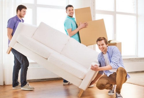 Family settling into a new home after local removals in Edmonton