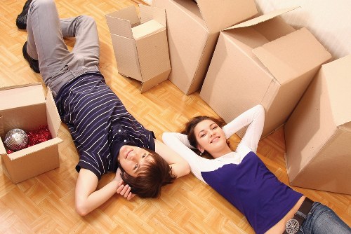 Efficient packing team preparing belongings for transport in Edmonton