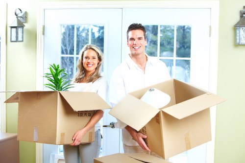 Furniture protection and careful loading for an apartment move